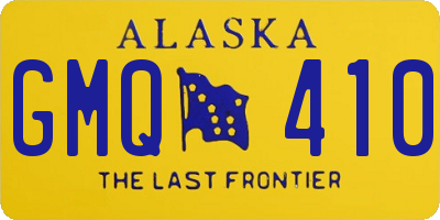 AK license plate GMQ410