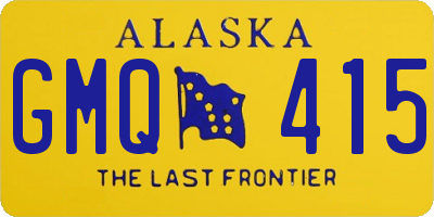 AK license plate GMQ415