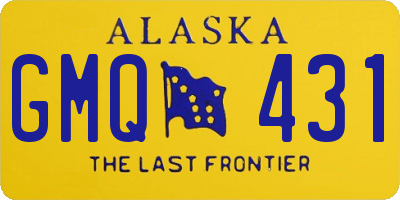 AK license plate GMQ431