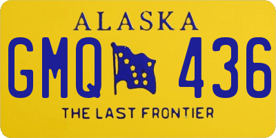 AK license plate GMQ436