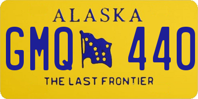 AK license plate GMQ440
