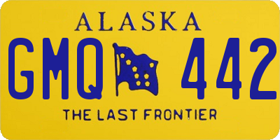 AK license plate GMQ442