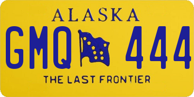 AK license plate GMQ444