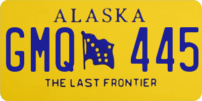 AK license plate GMQ445