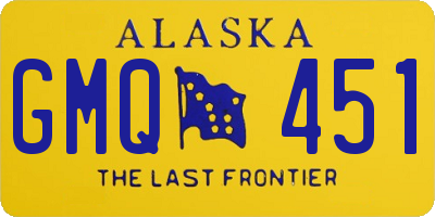 AK license plate GMQ451