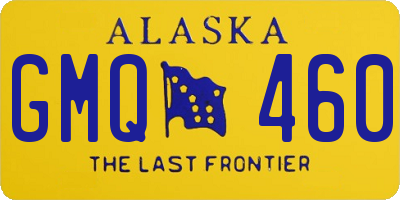 AK license plate GMQ460