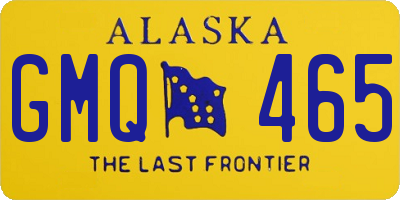 AK license plate GMQ465