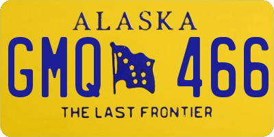 AK license plate GMQ466
