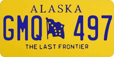 AK license plate GMQ497