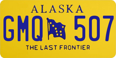 AK license plate GMQ507
