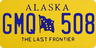 AK license plate GMQ508