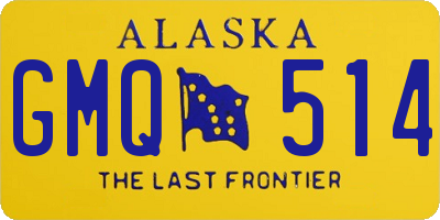 AK license plate GMQ514