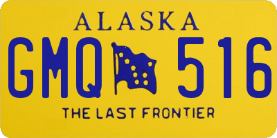 AK license plate GMQ516