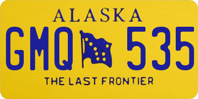 AK license plate GMQ535