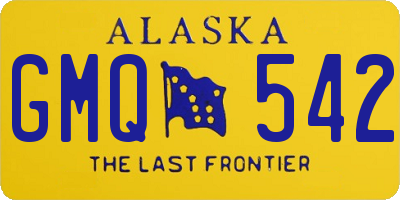 AK license plate GMQ542