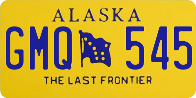 AK license plate GMQ545