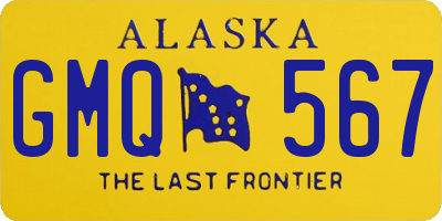 AK license plate GMQ567