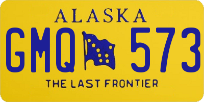 AK license plate GMQ573