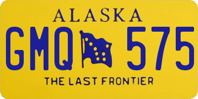 AK license plate GMQ575