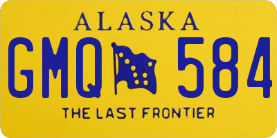 AK license plate GMQ584