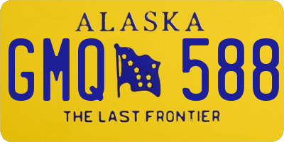 AK license plate GMQ588