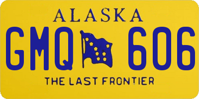 AK license plate GMQ606