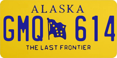 AK license plate GMQ614