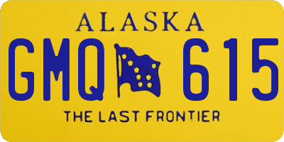 AK license plate GMQ615