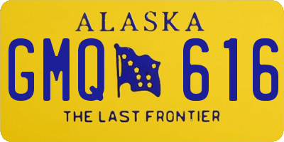 AK license plate GMQ616