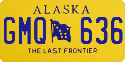 AK license plate GMQ636