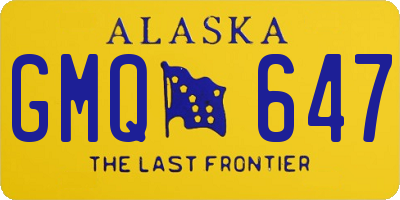 AK license plate GMQ647