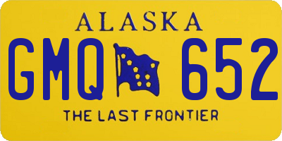 AK license plate GMQ652
