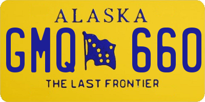 AK license plate GMQ660