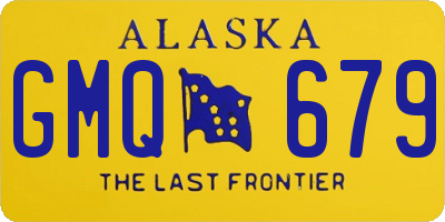 AK license plate GMQ679