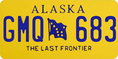 AK license plate GMQ683