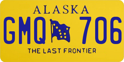 AK license plate GMQ706
