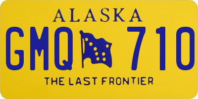 AK license plate GMQ710
