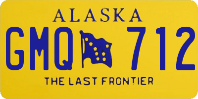 AK license plate GMQ712