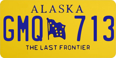 AK license plate GMQ713