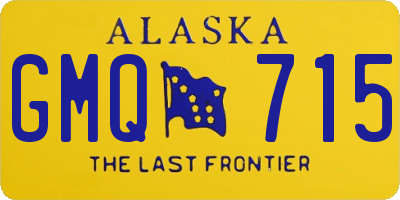 AK license plate GMQ715