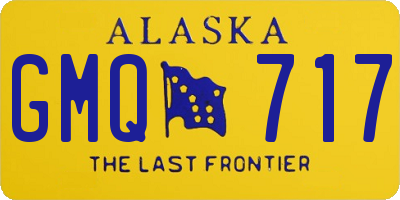 AK license plate GMQ717