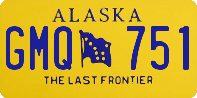 AK license plate GMQ751