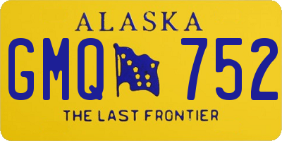 AK license plate GMQ752