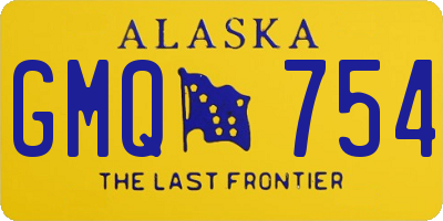 AK license plate GMQ754