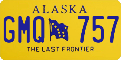 AK license plate GMQ757