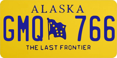 AK license plate GMQ766