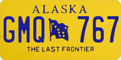 AK license plate GMQ767