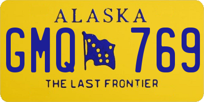 AK license plate GMQ769