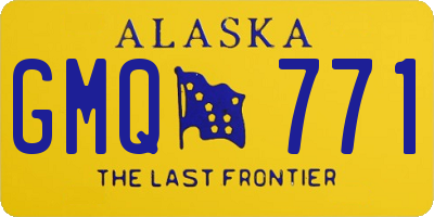 AK license plate GMQ771
