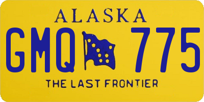 AK license plate GMQ775